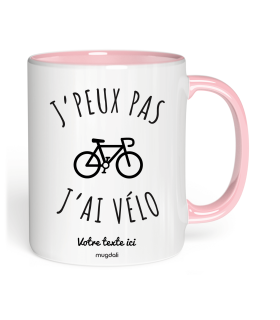 Mug j'peux pas j'ai vélo