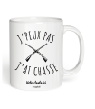 Mug j'peux pas j'ai chasse