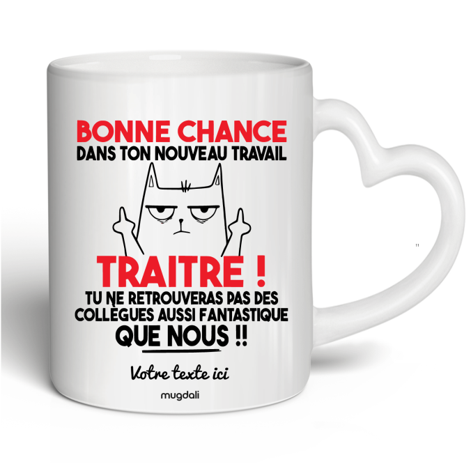 Mug Bonne chance dans ton nouveau travail