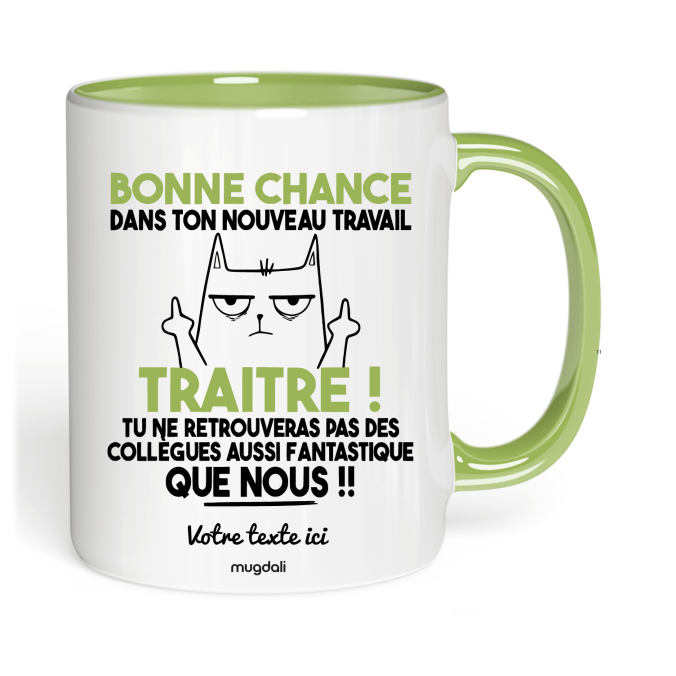 Mug Bonne chance dans ton nouveau travail