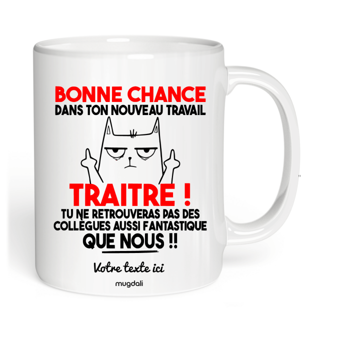 Mug Bonne chance dans ton nouveau travail