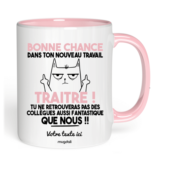 Mug Bonne chance dans ton nouveau travail