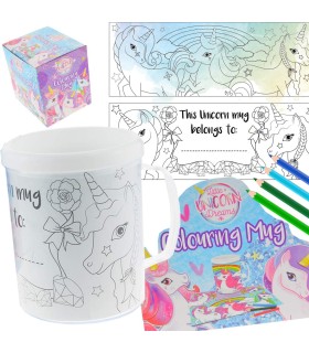 Mug Licorne à colorier