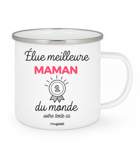 Mug perso "Élue meilleure Maman du monde"