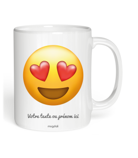 Mug Emoji Visage Amoureux