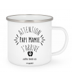 Mug "Attention Papi Mamie J'arrive"