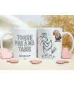 Mug Vautour éducatif à colorier et à relier | Tasse ludique et éducatif