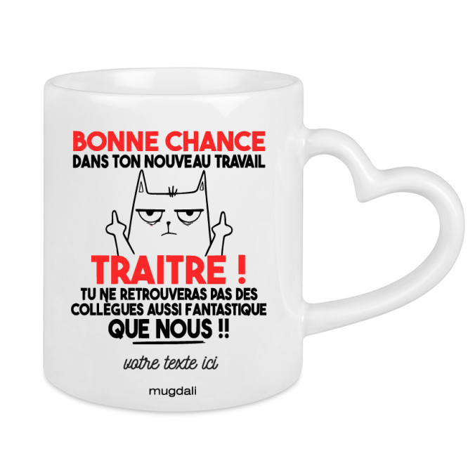 Mug Bonne chance dans ton nouveau travail