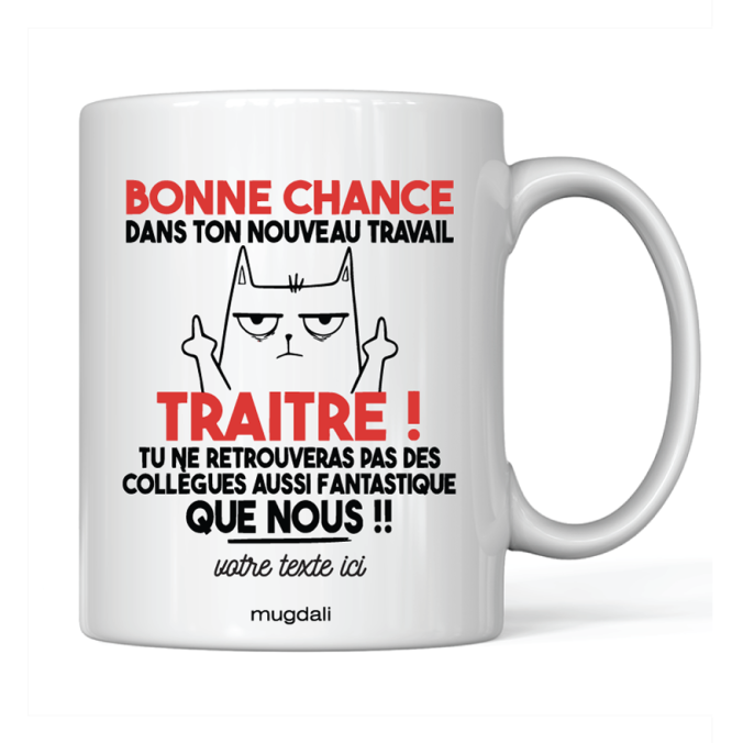 Mug Bonne chance dans ton nouveau travail