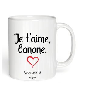 Mug Je t'aime banane