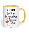 Mug je t'aime car tu fais les mêmes trucs bizarre que moi