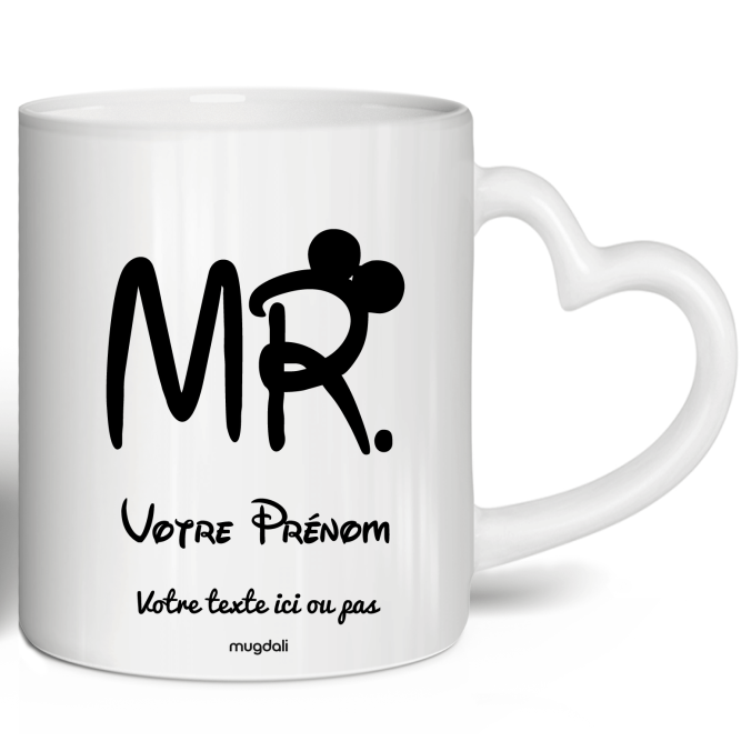 Mug Duo MRS & MR Mickey a personnaliser