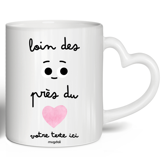 Mug Papa Loin des yeux, près du coeur