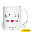 Mug Amour prénom à personnaliser