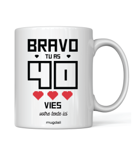 Mug Bravo tu as eu 40 vies