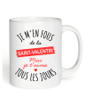 Mug Je m'en fous de la Saint-Valentin