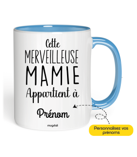 Mug Cette merveilleuse mamie appartient à prénom