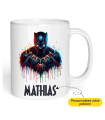 Mug Black Panther prénom à personnaliser