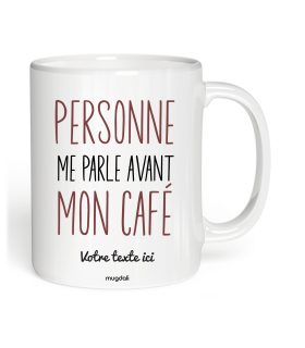 Mug Personne me parle avant mon café