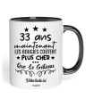 Mug 33 ans maintenant les bougies coutent plus cher que le gateau