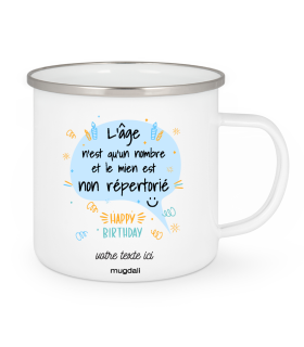 Mug L'age n'est qu'un nombre et le miens n'est pas répertorié