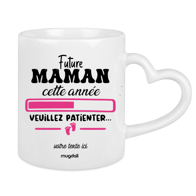 Mug Futur maman cette année veuillez patienter