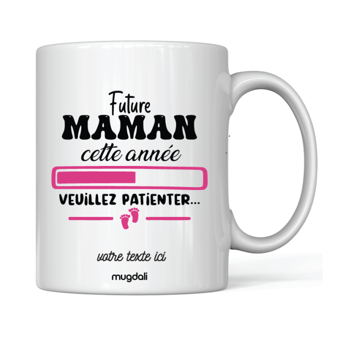 Mug Futur maman cette année veuillez patienter