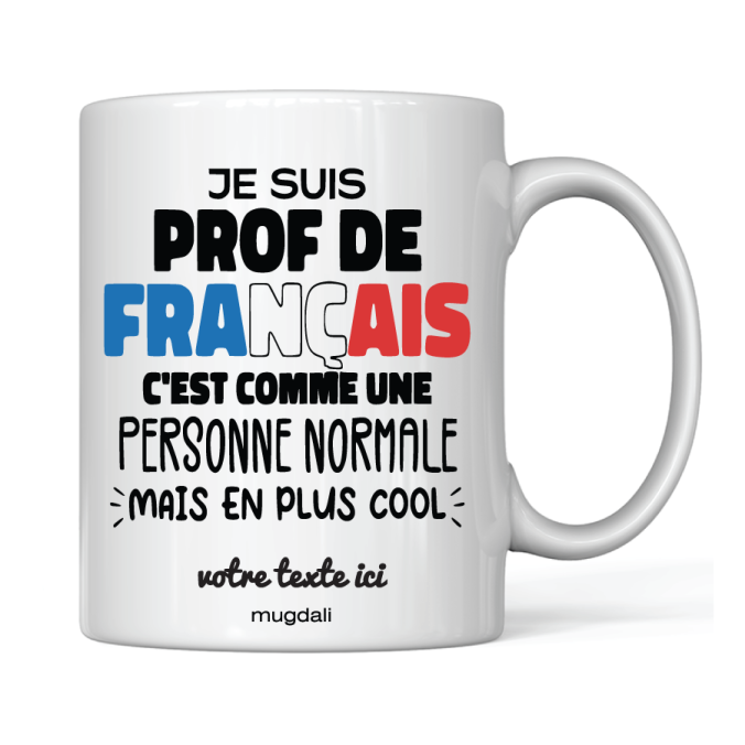 Mug je suis prof de français