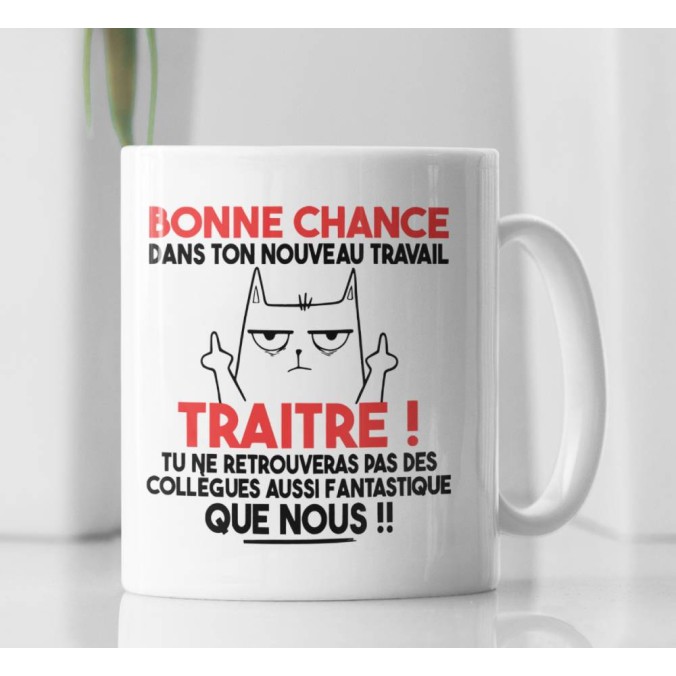 Mug Bonne chance dans ton nouveau travail