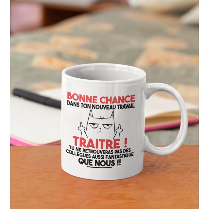 Mug Bonne chance dans ton nouveau travail