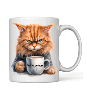 Mug Chaton Roux grincheux