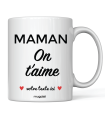 Mug personnalisé "Maman On t'aime"