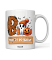 Mug Halloween BOO Orange et rose